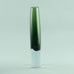 Gunnar Nylund for Strombergshyttan "Sommerso" vase in green and clear glass N8127 - Freeforms