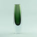 Gunnar Nylund for Strombergshyttan "Sommerso" vase in green and clear glass N8127 - Freeforms
