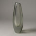 Gunnel Nyman for Nuutäjarvi-Nottsjö clear glass vase with control bubbles G9325 - Freeforms