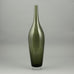 Hadeland tall bottle vase in gray glass A1243 - Freeforms