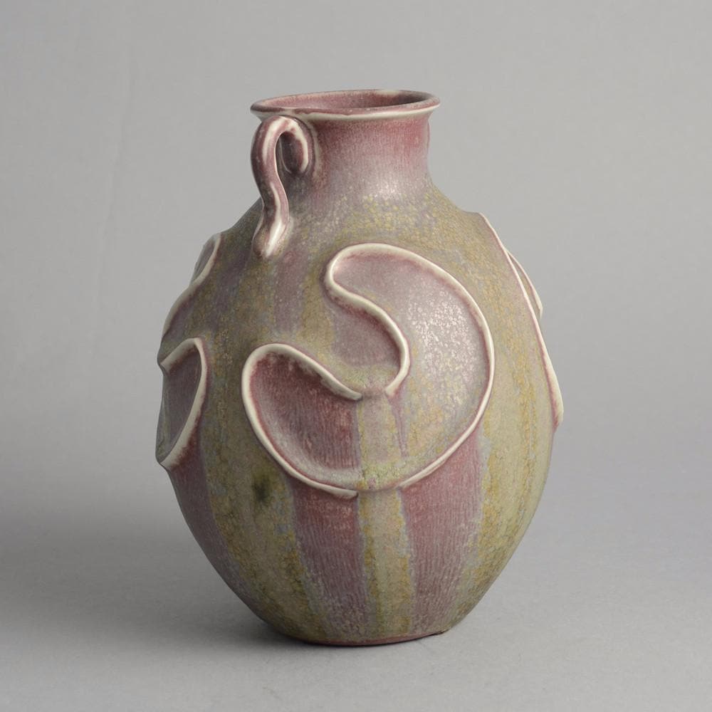 Handled vase by Christian Poulsen for Bing and Grondahl N5533 - Freeforms