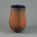 Hans de Jong, own studio, the Netherlands, vase in terra-cotta and blue glaze G9318 - Freeforms