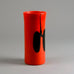 Heikki Orvola for Nuutajarvi Nottsjo red and black glass vase D6338 - Freeforms