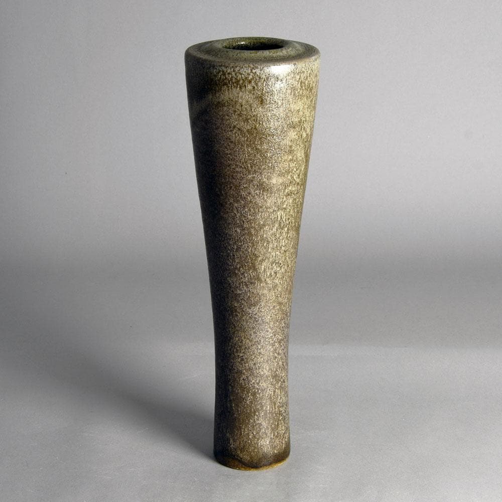 Heiner Balzar, Balzar-Kopp studio, vase with brown haresfur glaze E7262 - Freeforms
