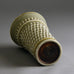 Hertha Bengtson for Rorstrand, stoneware vase with impressed pattern E7142 - Freeforms