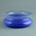 Ingeborg Lundin for Orrefors, bowl in blue and clear bubbly glass N8746 - Freeforms