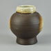 Janet Leach, St. Ives Pottery, UK unique stoneware partially glazed vase G9297 - Freeforms