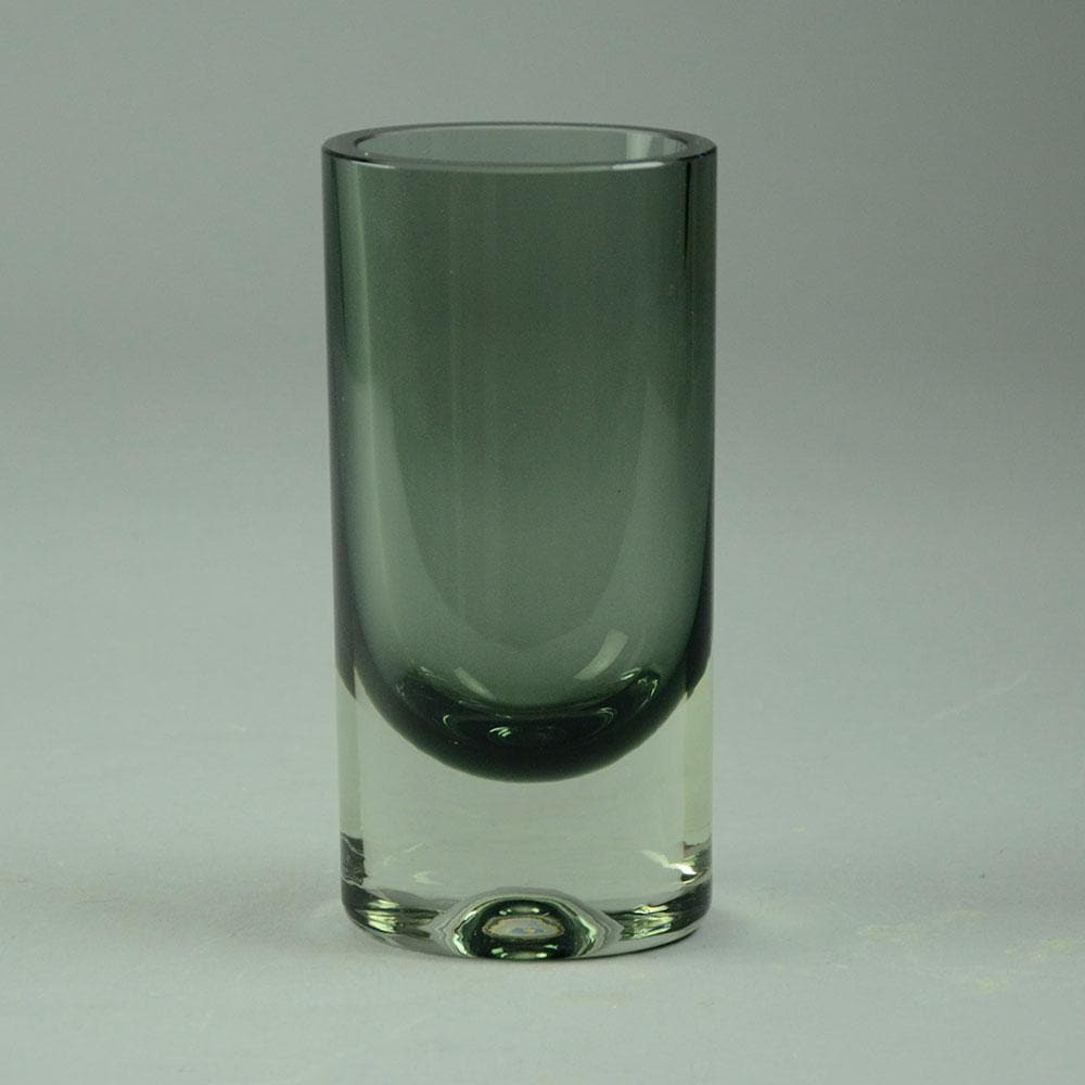 Kaj Franck for Nuutajarvi "Sommerso" vase in gray and clear glass N7503 - Freeforms