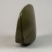 Karl Scheid, own studio, flat sculptural vase with brown glaze G9406 - Freeforms