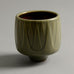 Karl Scheid studio pottery bowl with celadon glaze E7033 - Freeforms