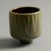 Karl Scheid studio pottery bowl with celadon glaze E7033 - Freeforms