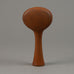 Karl Scheid, unique stoneware vase with matte burnt orange glaze G9408 - Freeforms