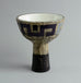 Large stoneware goblet with textured surface by Mari Simmulson A1734 - Freeforms