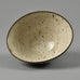 Lucie Rie, UK, unique stoneware bowl with glossy oatmeal glaze F8300 - Freeforms