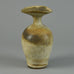 Lucie Rie, UK unique stoneware vase with striated matte pale brown glaze F8299 - Freeforms