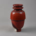 Lutz Könecke, Germany, vase with oxblood glaze N9119 - Freeforms