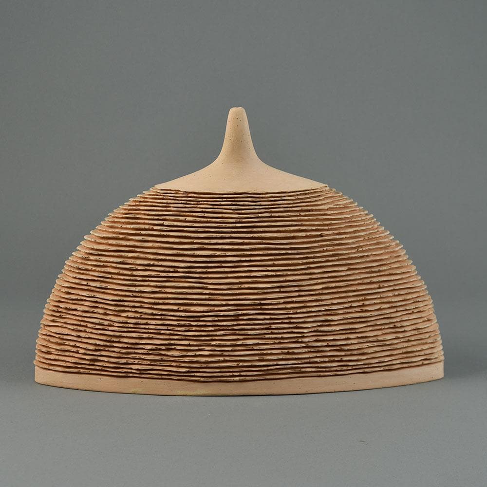 Marija Miletic, own studio, the Netherlands, unique stoneware vessel with carved surface G9317 - Freeforms