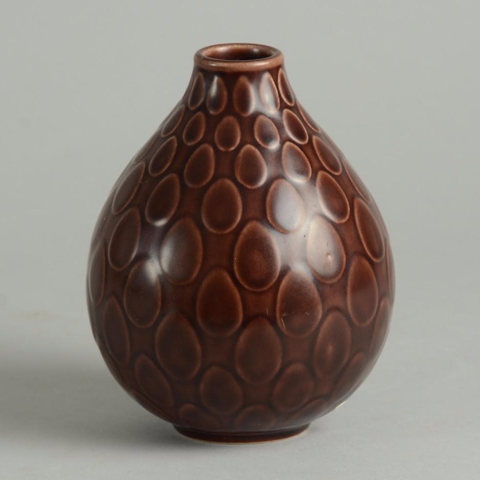 "Marselis" Vase by Nils Thorsson for Aluminia N1832 - Freeforms