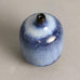 Miniature vase with glossy blueglaze by Gunnar Nylund N9697 - Freeforms