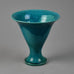 Nils Kahler for Herman A. Kahler Keramik, vase with turquoise glaze G9001 - Freeforms