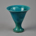 Nils Kahler for Herman A. Kahler Keramik, vase with turquoise glaze G9001 - Freeforms