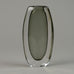 Nils Landberg for Orrefors Gray glass "Sommerso" vase G9392 - Freeforms