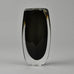 Nils Landberg for Orrefors, Sweden, Sommerso vase in black and clear glaze F8222 - Freeforms
