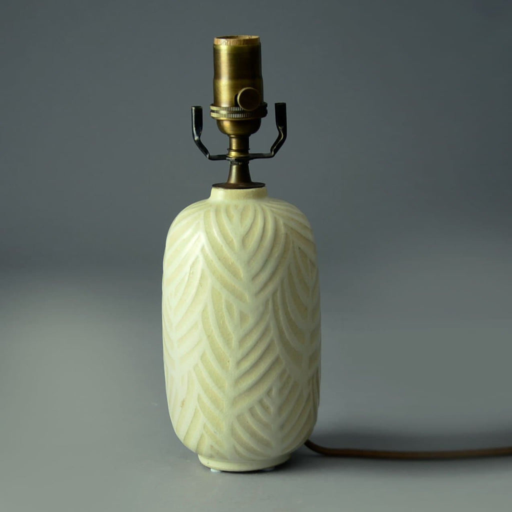 Nils Thorsson for Royal Copenhagen lamp with white glaze C5438 - Freeforms