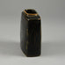Nils Thorsson for Royal Copenhagen square vase with brown glaze N5810 - Freeforms