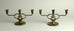 Pair of bronze candlesticks by Jacob Ängman for GAB N9831 - Freeforms