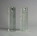 Pair of glass "Arkipelago" candlesticks by Timo Sarpaneva for Iittala A2107 A2108 - Freeforms
