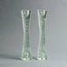 Pair of glass candlesticks by Timo Sarpaneva for Iittala A1574 A1573 - Freeforms