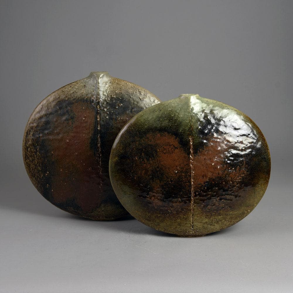 Pair of sculptural vessels by Gerald Weigel - Freeforms