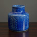 Per and Annelise Linnemann-Schmidt at Palshus, chamotte stoneware vase with blue glaze G9380 - Freeforms