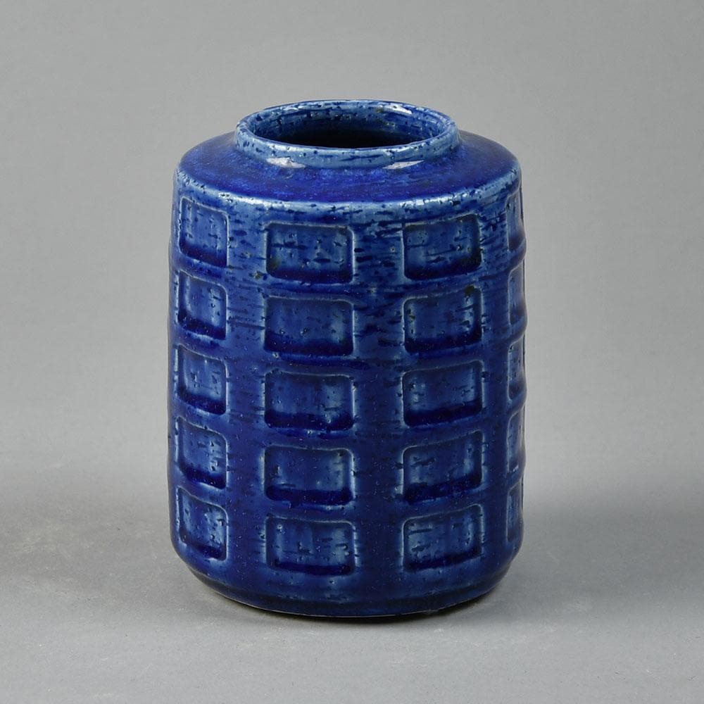 Per and Annelise Linnemann Schmidt for Palshus vase with blue glaze G9047 - Freeforms