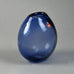 Per Lutken for Holmegaard, Denmark, blue soap bubble vase D6370 - Freeforms
