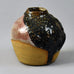 Peter Roters unique stoneware vase with dripping crater glaze G9138 - Freeforms
