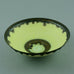 Peter Wills porcelain bowl with yellow and metallic brown glaze D6031 - Freeforms