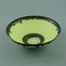 Peter Wills porcelain bowl with yellow and metallic brown glaze D6031 - Freeforms