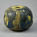 Peter Zweifel, own studio, Germany, unique stoneware vase with painterly blue glaze G9114 - Freeforms