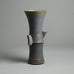 Phil Mumford, Wales, unique stoneware vase with lavender gray glaze E7344 - Freeforms