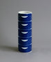 Porcelain vase with glossy white and dark blue glaze for Rosenthal B3718 - Freeforms