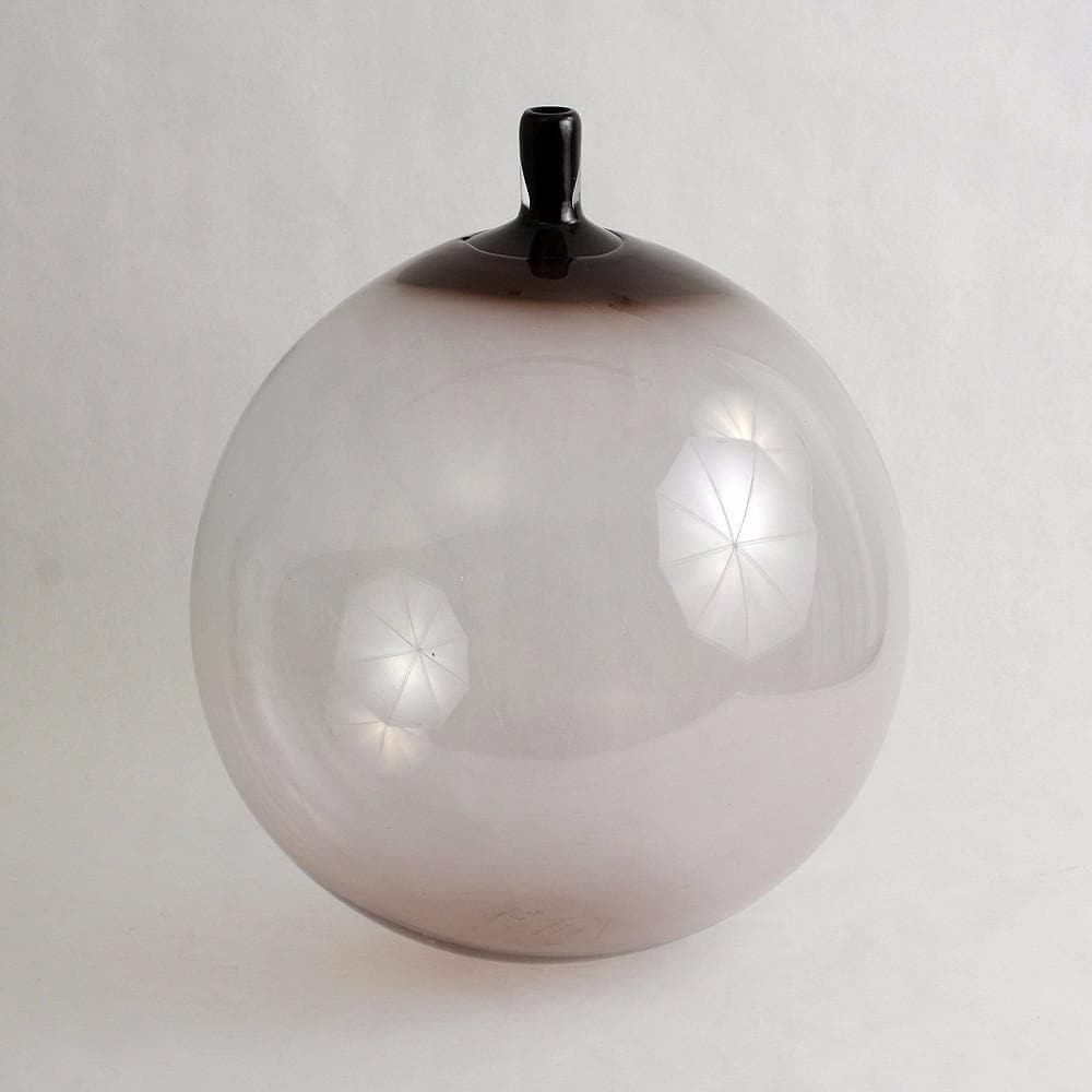 Purple apple vase by Ingeborg Lundin for Orrefors N8405 - Freeforms