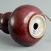 Quadruple-gourd stoneware lamp with oxblood glaze by Axel Salto B4045 - Freeforms