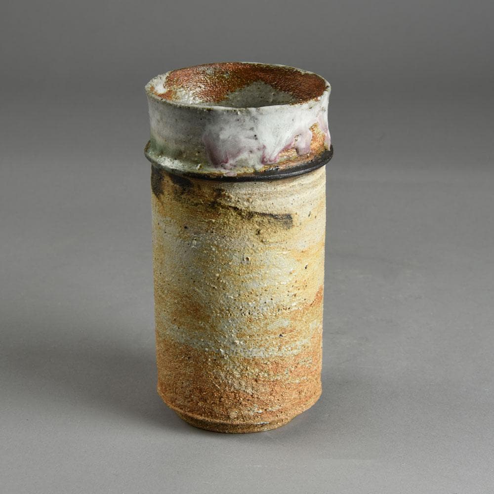 Robin Welch, UK, unique stoneware vase, partially glazed E7340 - Freeforms