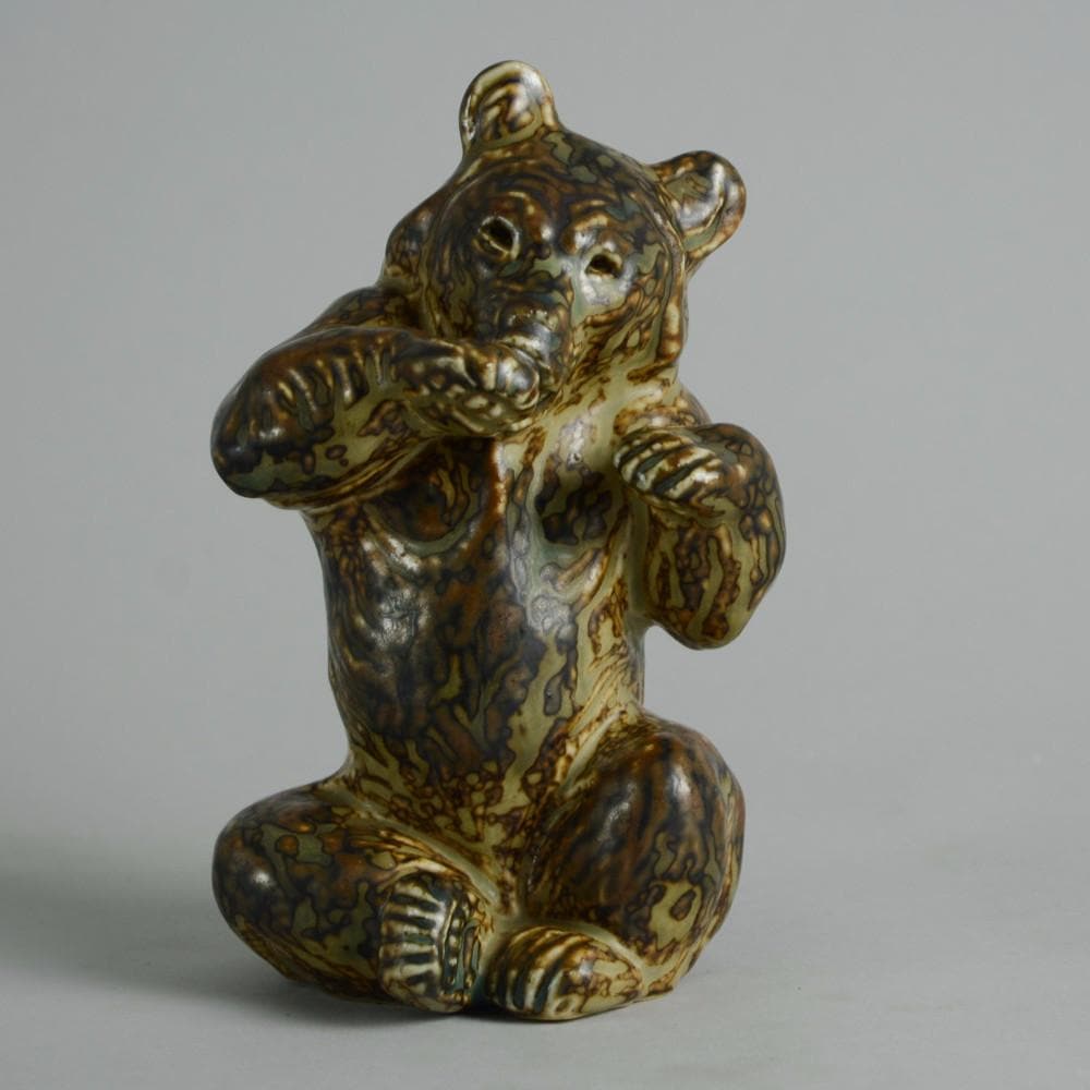 Sculpture of Bear by Knud Kyhn for Royal Copenhagen N9260 - Freeforms