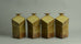 Set of four stoneware geometric bottle vases by Rolf Overberg B3403 - Freeforms