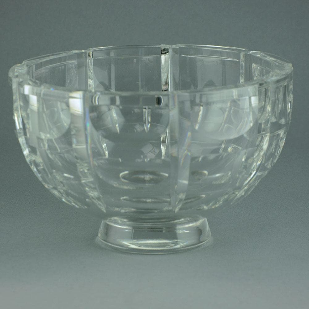 Simon Gate for Orrefors faceted glass bowl N8908 - Freeforms