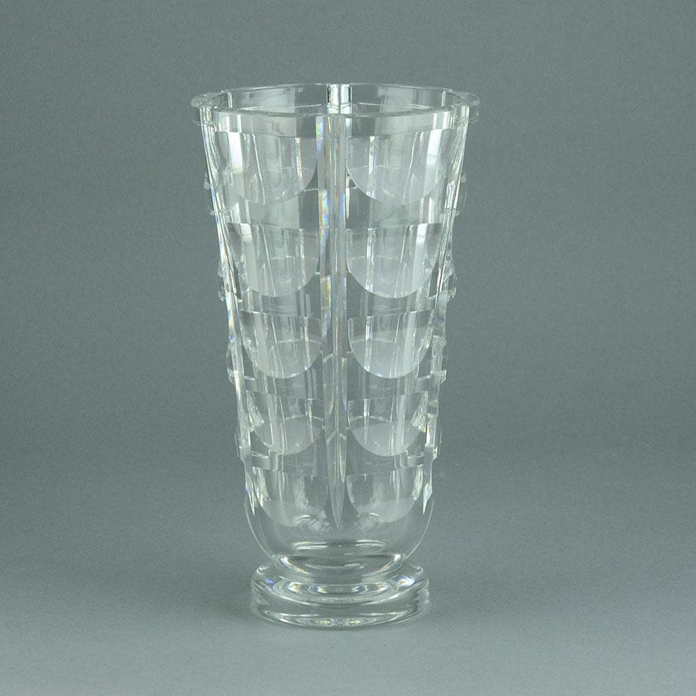 Simon Gate for Orrefors faceted glass vase N8489 - Freeforms