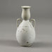 Stig Lindberg for Gustavsberg "Grazia" vase with matte white glaze and applied silver decoration E7375 - Freeforms